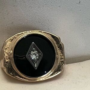 Paparazzi Gold and Black Men's Ring
